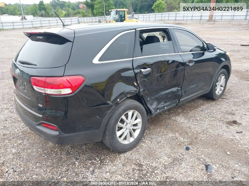 5XYPG4A34HG221889 2017 Kia Sorento 2.4L L