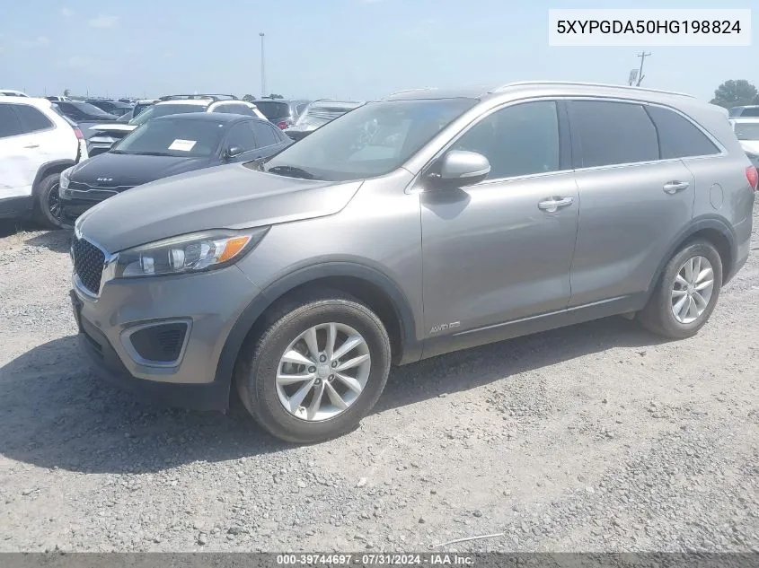 5XYPGDA50HG198824 2017 Kia Sorento 3.3L Lx