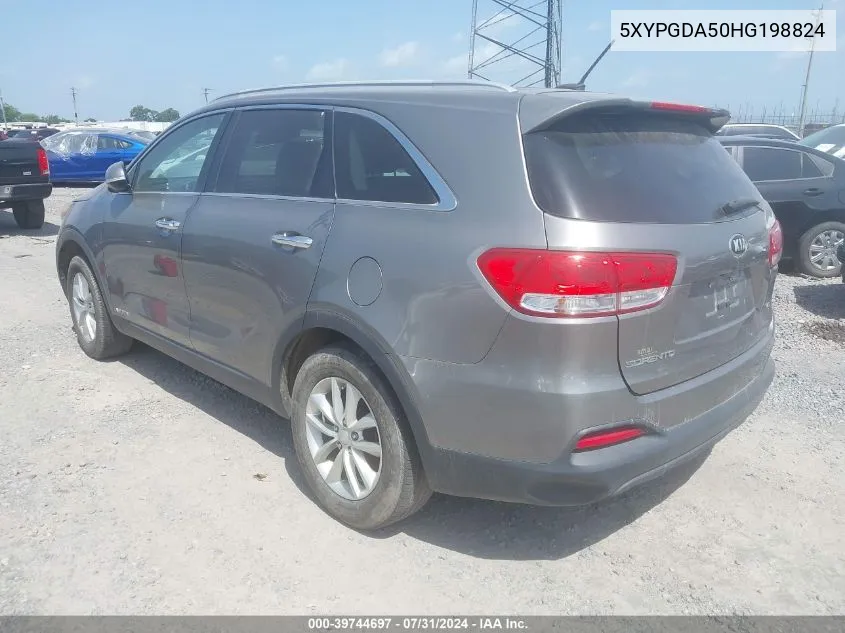 5XYPGDA50HG198824 2017 Kia Sorento 3.3L Lx