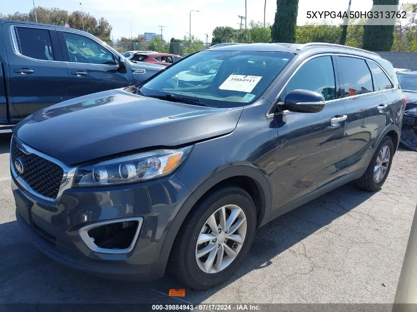 5XYPG4A50HG313762 2017 Kia Sorento 3.3L Lx