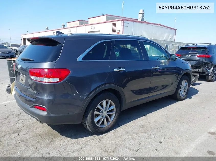 5XYPG4A50HG313762 2017 Kia Sorento 3.3L Lx