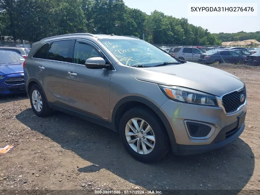 5XYPGDA31HG276476 2017 Kia Sorento 2.4L Lx