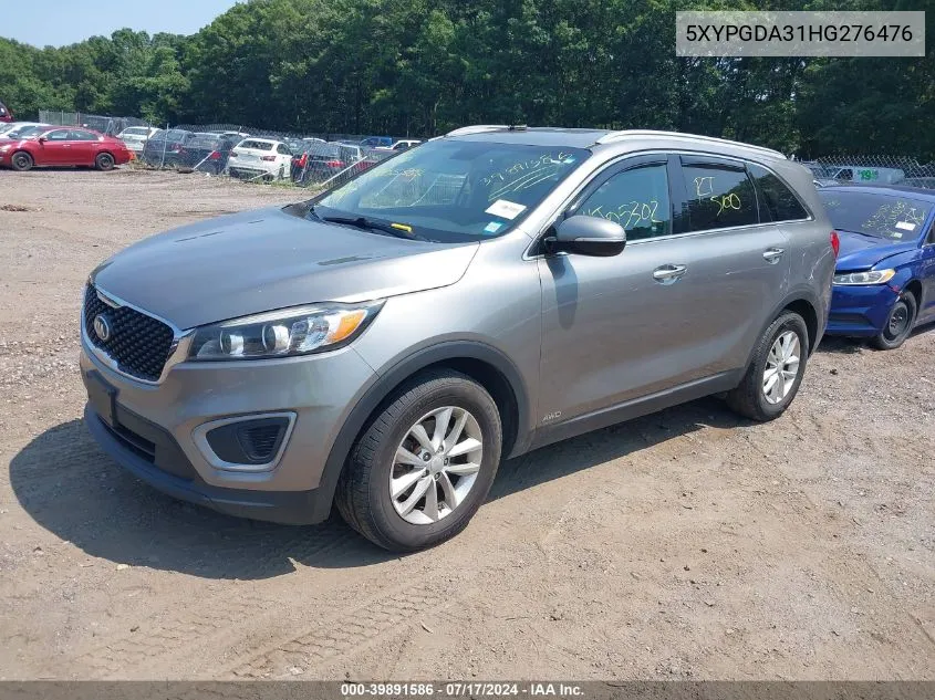 5XYPGDA31HG276476 2017 Kia Sorento 2.4L Lx