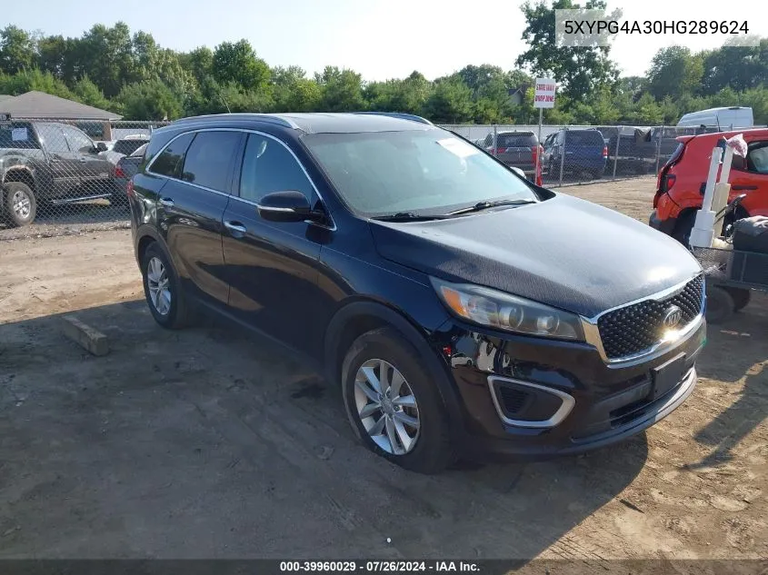 5XYPG4A30HG289624 2017 Kia Sorento 2.4L Lx