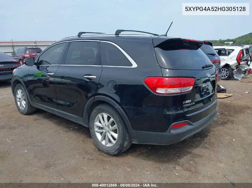 5XYPG4A52HG305128 2017 Kia Sorento 3.3L Lx