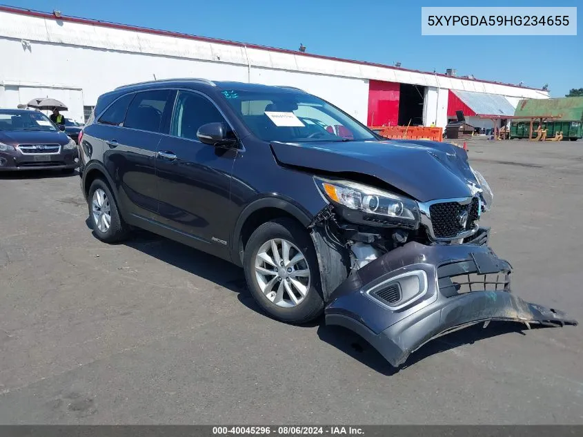 5XYPGDA59HG234655 2017 Kia Sorento 3.3L Lx