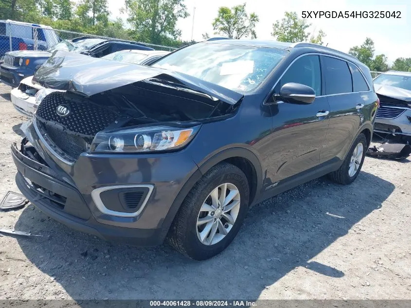 5XYPGDA54HG325042 2017 Kia Sorento 3.3L Lx