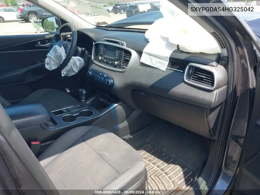 5XYPGDA54HG325042 2017 Kia Sorento 3.3L Lx