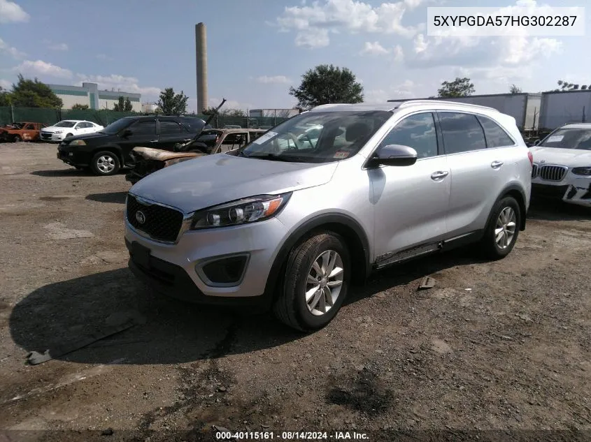 5XYPGDA57HG302287 2017 Kia Sorento 3.3L Lx