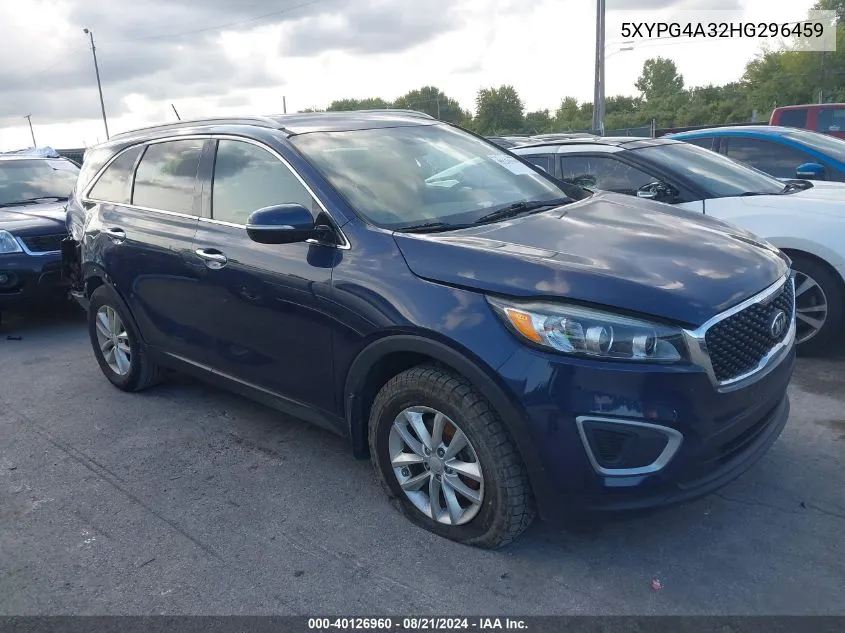 2017 Kia Sorento Lx/L VIN: 5XYPG4A32HG296459 Lot: 40126960