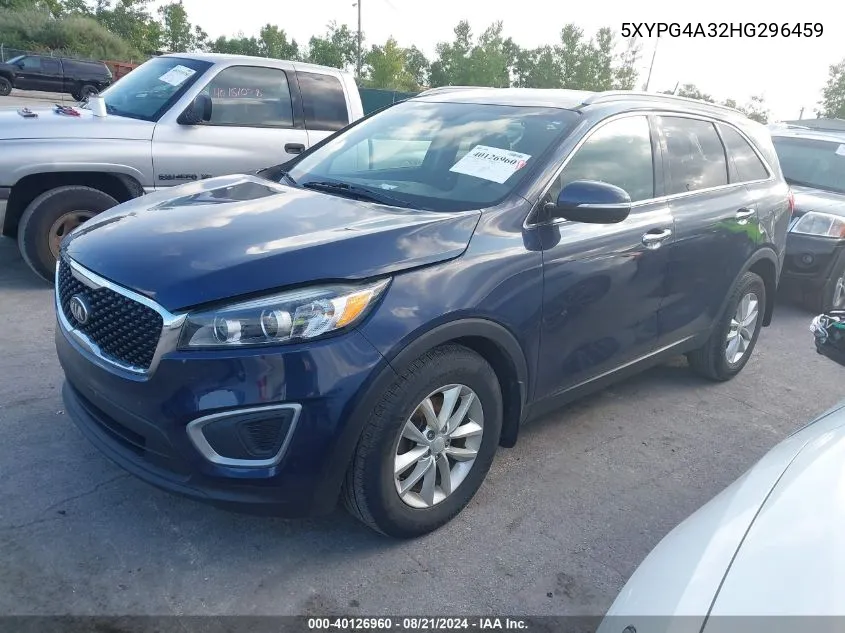 2017 Kia Sorento Lx/L VIN: 5XYPG4A32HG296459 Lot: 40126960