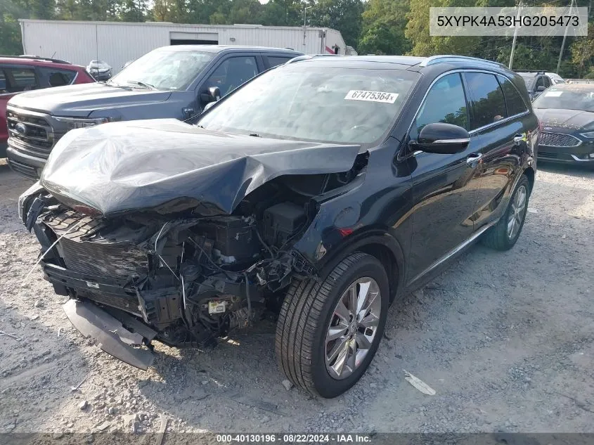 5XYPK4A53HG205473 2017 Kia Sorento 3.3L Sxl