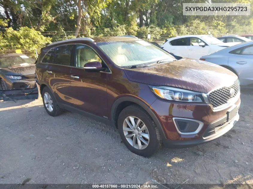 5XYPGDA3XHG295723 2017 Kia Sorento Lx/L