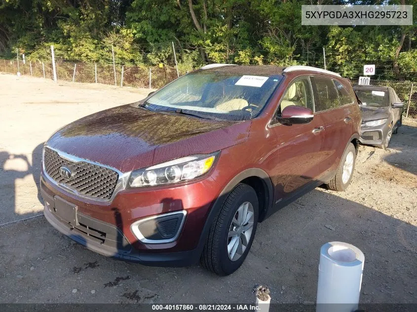 5XYPGDA3XHG295723 2017 Kia Sorento Lx/L