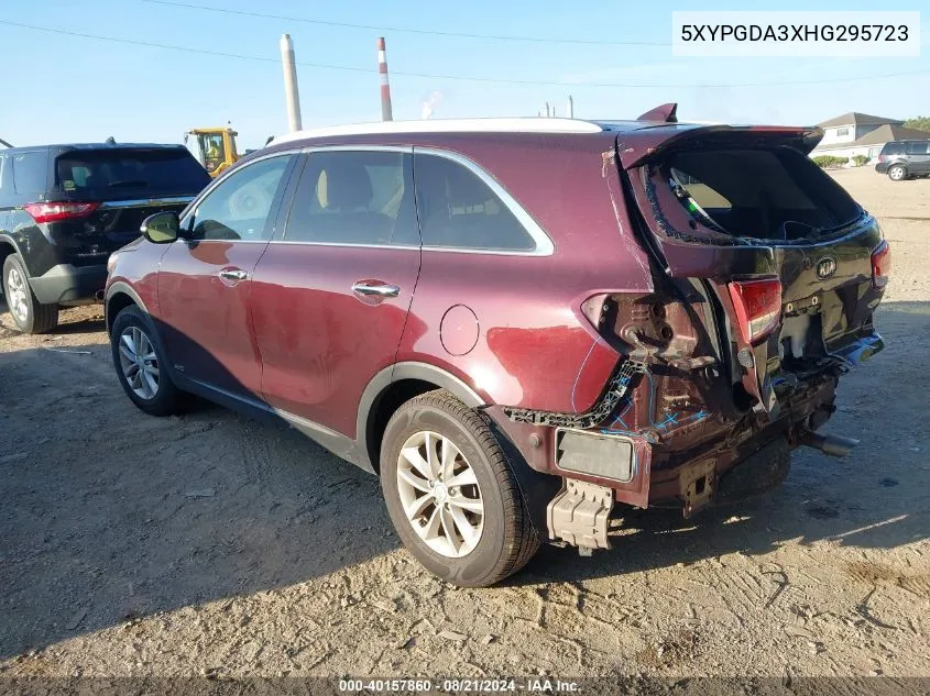 5XYPGDA3XHG295723 2017 Kia Sorento Lx/L