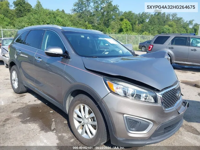 5XYPG4A32HG264675 2017 Kia Sorento 2.4L Lx