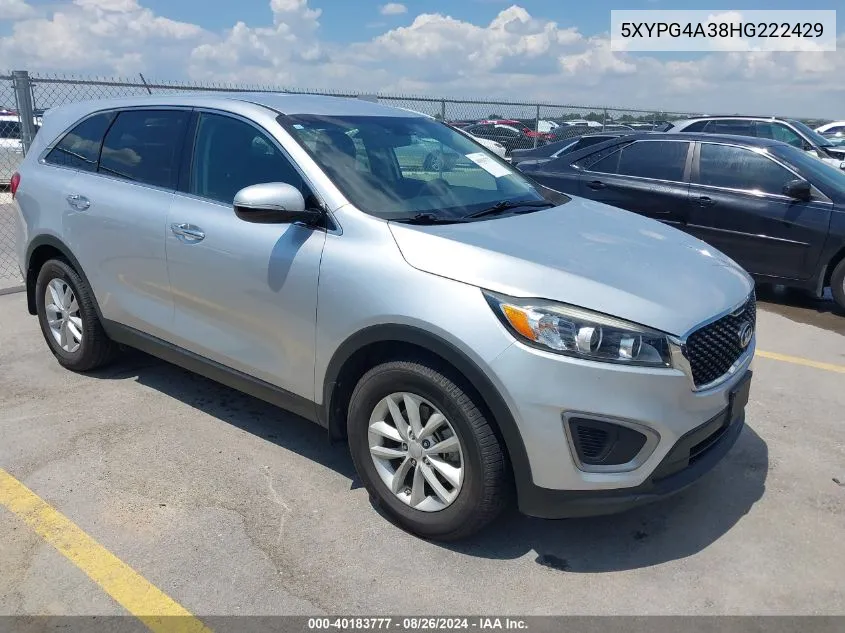 5XYPG4A38HG222429 2017 Kia Sorento 2.4L L