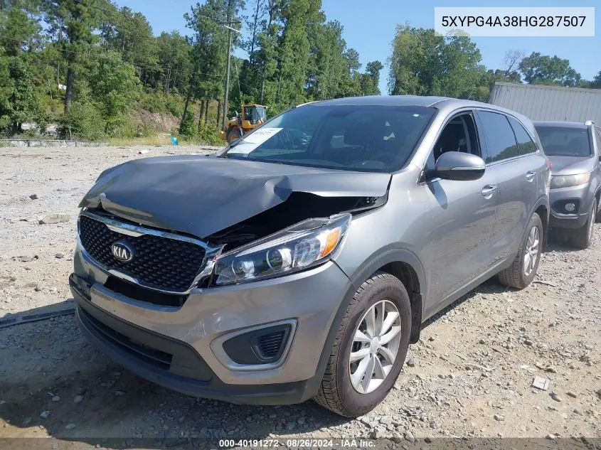 5XYPG4A38HG287507 2017 Kia Sorento 2.4L L