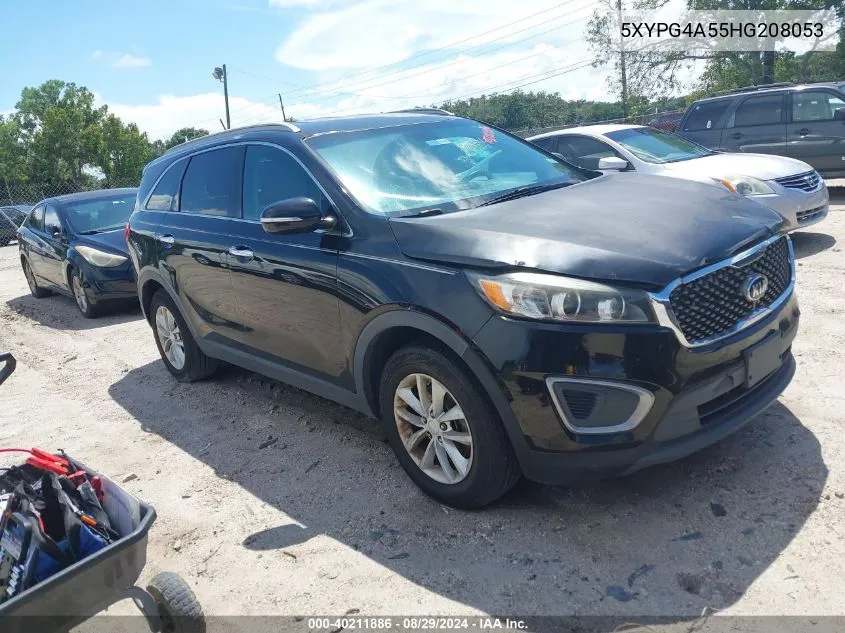 2017 Kia Sorento 3.3L Lx VIN: 5XYPG4A55HG208053 Lot: 40211886