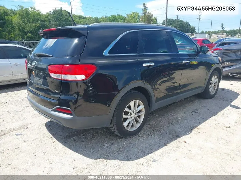 5XYPG4A55HG208053 2017 Kia Sorento 3.3L Lx