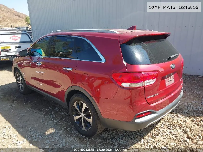 5XYPH4A15HG245856 2017 Kia Sorento 2.0T Ex