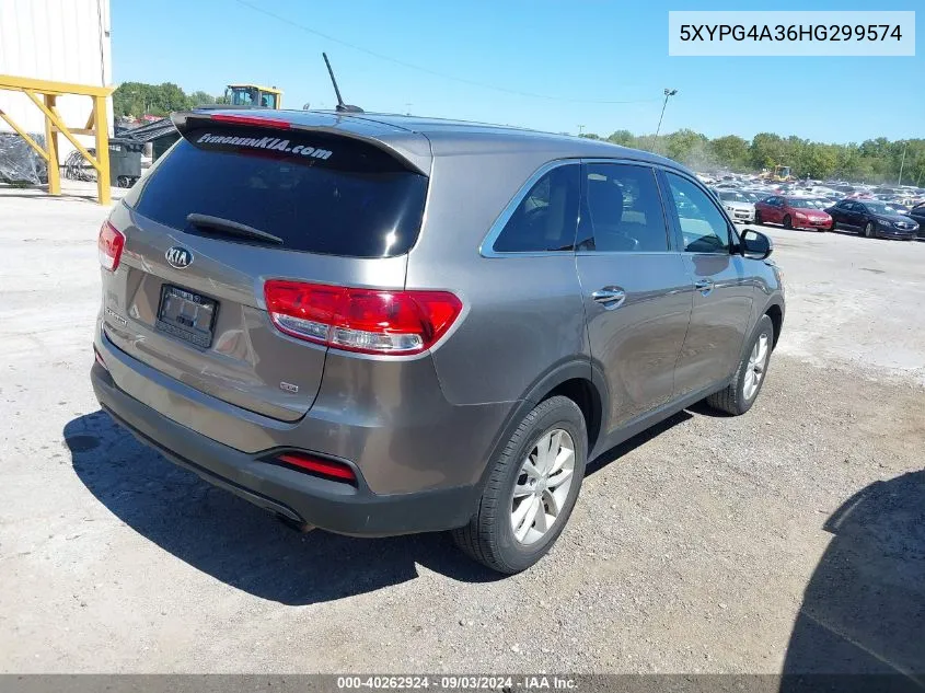 5XYPG4A36HG299574 2017 Kia Sorento 2.4L L