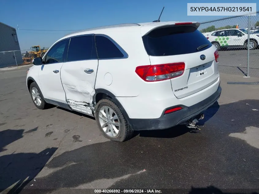 5XYPG4A57HG219541 2017 Kia Sorento 3.3L Lx