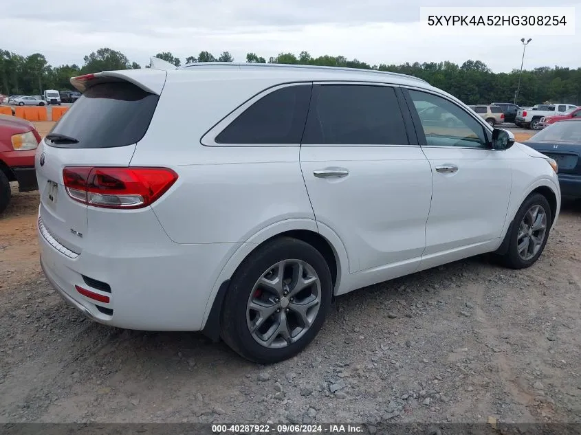 5XYPK4A52HG308254 2017 Kia Sorento 3.3L Sx