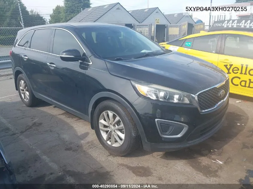 2017 Kia Sorento Lx/L VIN: 5XYPG4A3XHG270255 Lot: 40290854