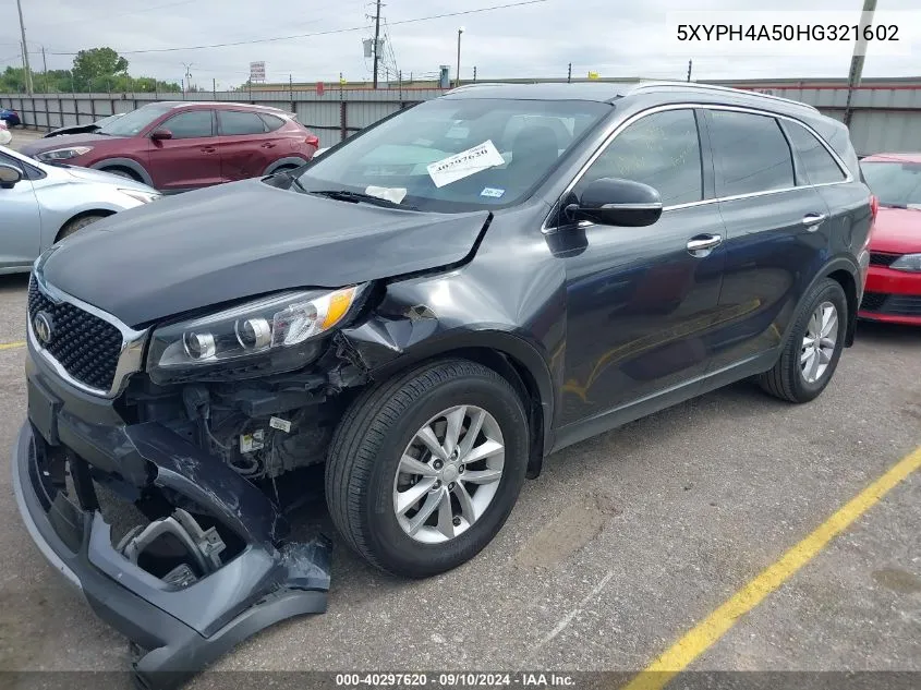 2017 Kia Sorento Ex VIN: 5XYPH4A50HG321602 Lot: 40297620