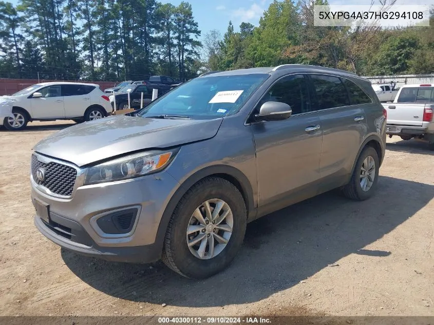 5XYPG4A37HG294108 2017 Kia Sorento 2.4L Lx