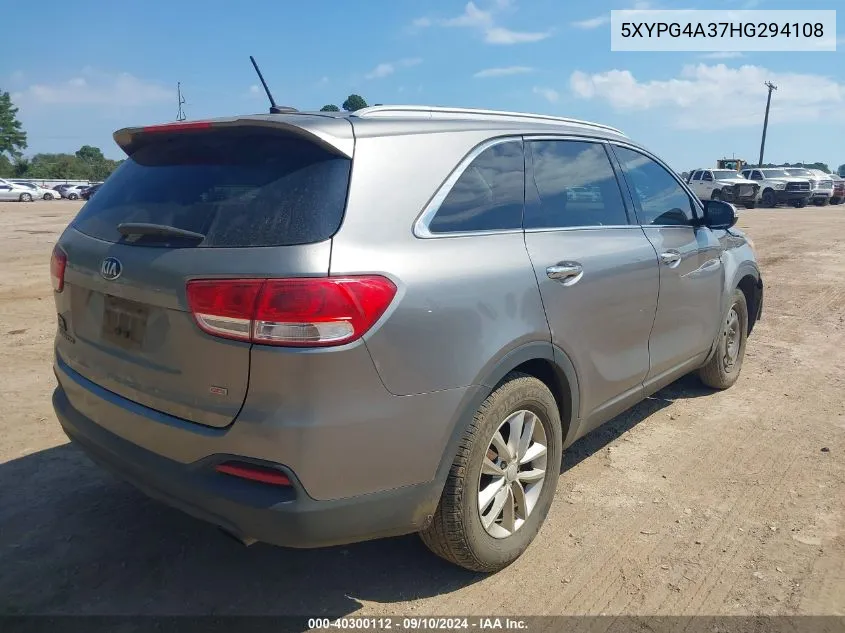 5XYPG4A37HG294108 2017 Kia Sorento 2.4L Lx