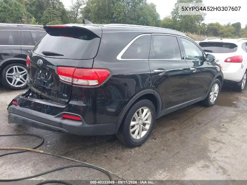 5XYPG4A52HG307607 2017 Kia Sorento 3.3L Lx