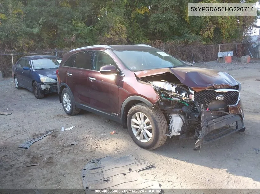 5XYPGDA56HG220714 2017 Kia Sorento 3.3L Lx