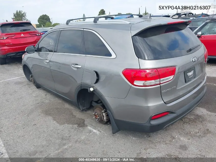 5XYPG4A38HG216307 2017 Kia Sorento Lx/L