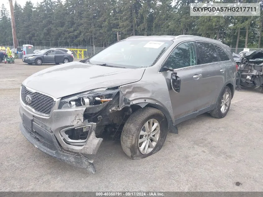 5XYPGDA57HG217711 2017 Kia Sorento 3.3L Lx