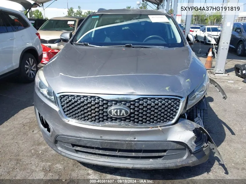 5XYPG4A37HG191819 2017 Kia Sorento Lx/L