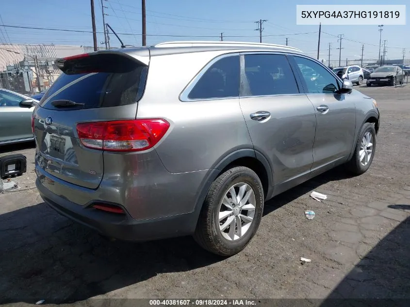 5XYPG4A37HG191819 2017 Kia Sorento Lx/L