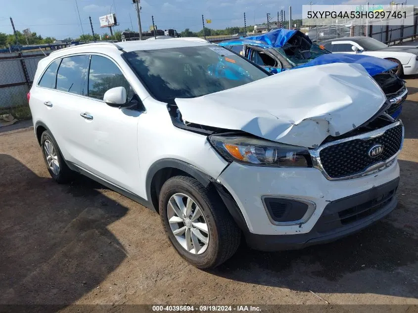 2017 Kia Sorento 3.3L Lx VIN: 5XYPG4A53HG297461 Lot: 40395694