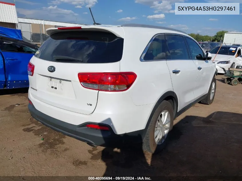 5XYPG4A53HG297461 2017 Kia Sorento 3.3L Lx