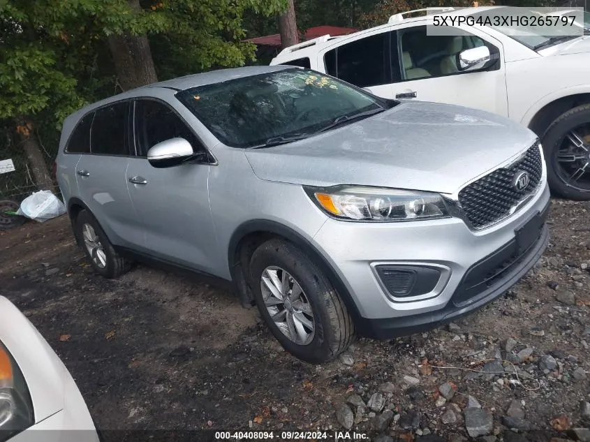 5XYPG4A3XHG265797 2017 Kia Sorento 2.4L L