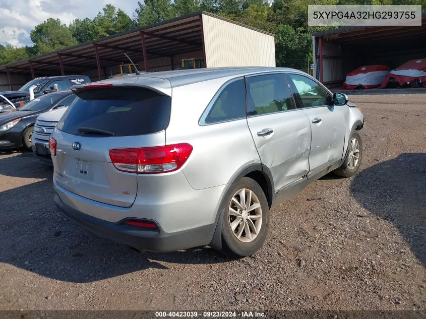 5XYPG4A32HG293755 2017 Kia Sorento 2.4L L