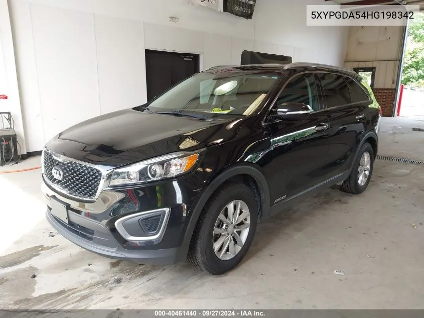 5XYPGDA54HG198342 2017 Kia Sorento 3.3L Lx