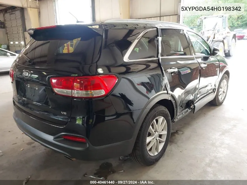 5XYPGDA54HG198342 2017 Kia Sorento 3.3L Lx