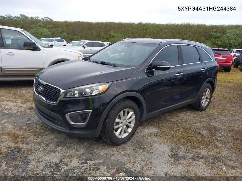 2017 Kia Sorento Lx/L VIN: 5XYPG4A31HG244384 Lot: 40509706