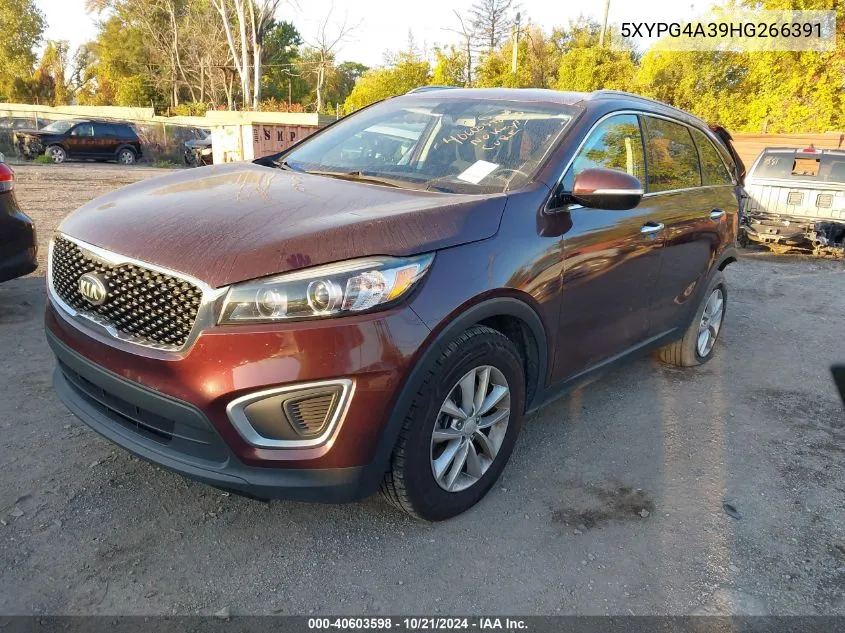 2017 Kia Sorento Lx/L VIN: 5XYPG4A39HG266391 Lot: 40603598