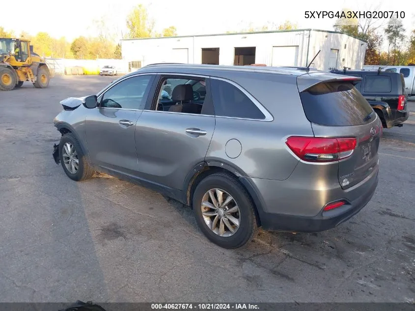 2017 Kia Sorento Lx/L VIN: 5XYPG4A3XHG200710 Lot: 40627674