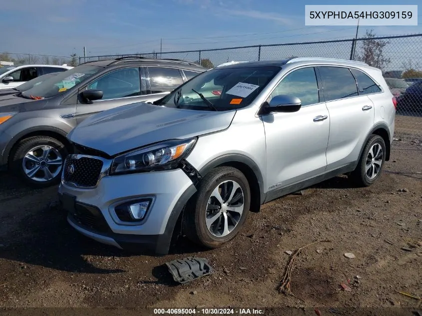 2017 Kia Sorento 3.3L Ex VIN: 5XYPHDA54HG309159 Lot: 40695004