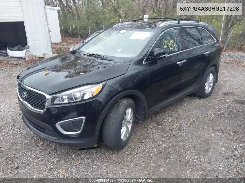 2017 Kia Sorento 2.4L Lx VIN: 5XYPG4A30HG217208 Lot: 40913439