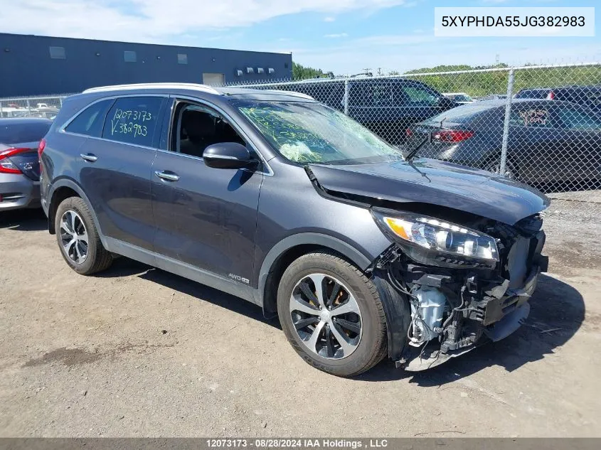 5XYPHDA55JG382983 2018 Kia Sorento